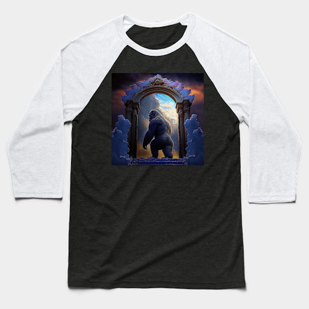 Harambe In Heaven Baseball T-Shirt by taoistviking